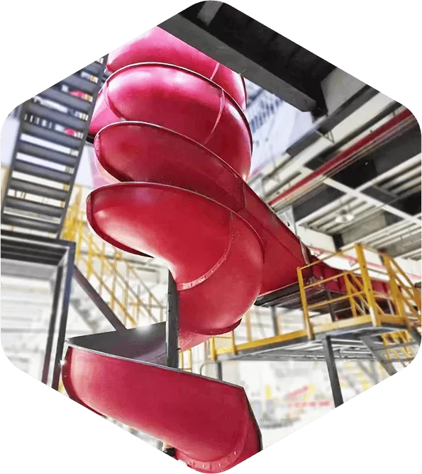 Double Entry Spiral Conveyor Chute