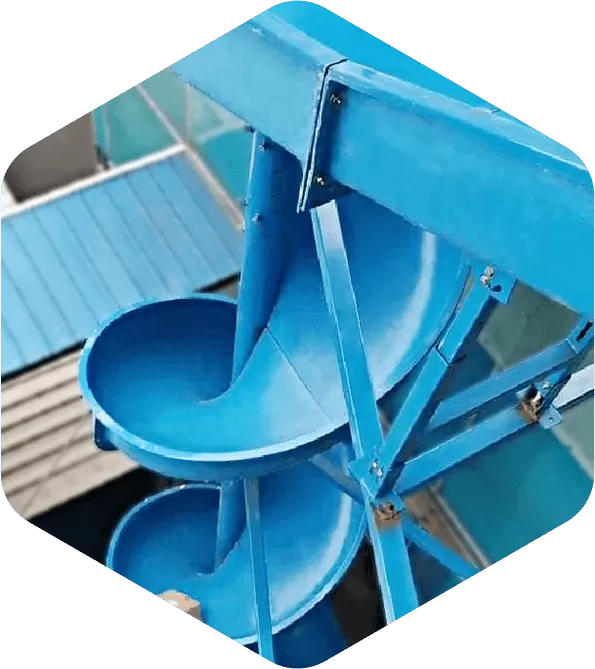 Double Entry Spiral Conveyor Chute