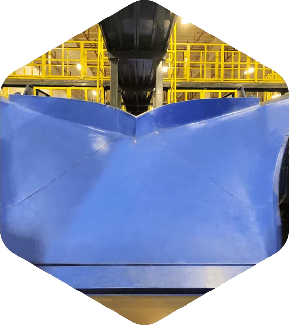 Two into One Conveyor Chute