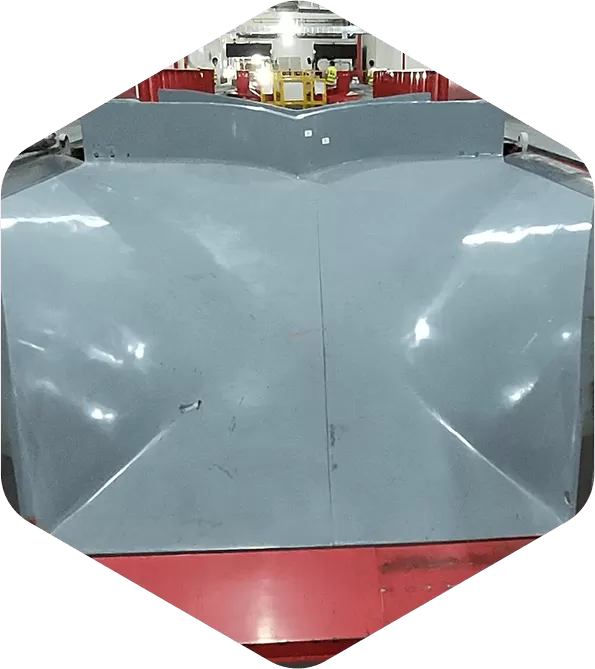 Two into One Conveyor Chute