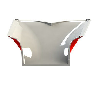 Two into One Conveyor Chute