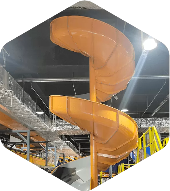 Single Entry Spiral Conveyor Chute