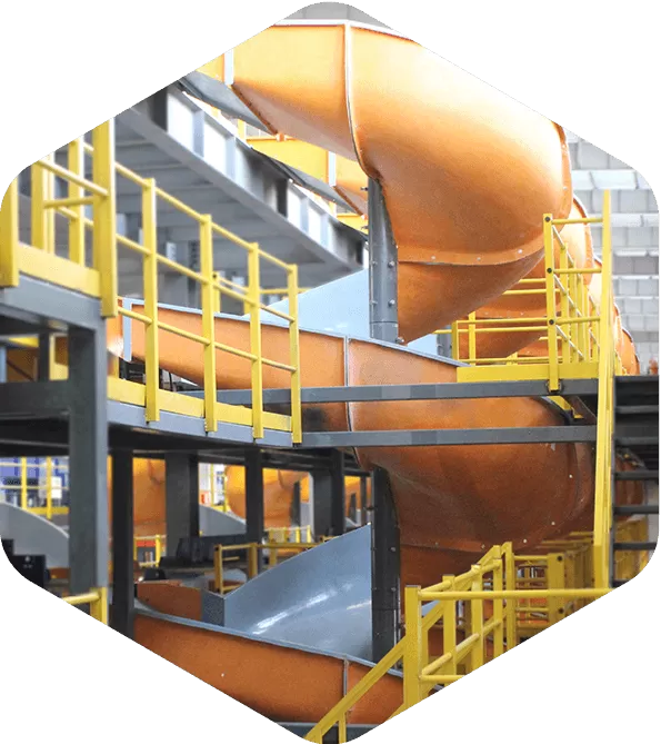 Multi-Entry Spiral Conveyor Chute