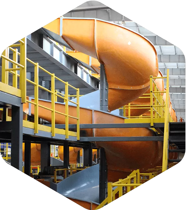 Multi-Entry Spiral Conveyor Chute