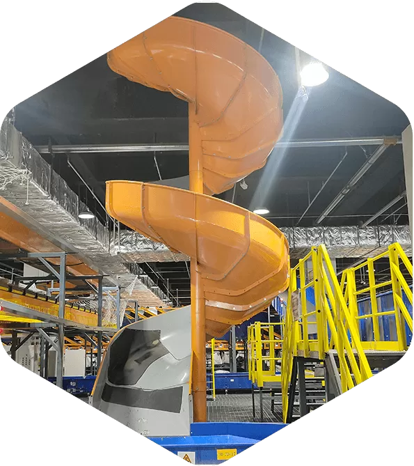 Single Entry Spiral Conveyor Chute