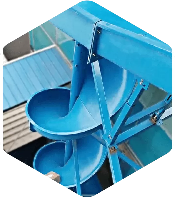 Single Entry Spiral Conveyor Chute