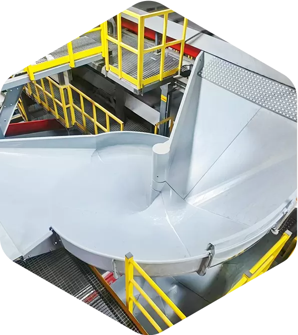Cross-Type Double-Entry Spiral Conveyor Chute